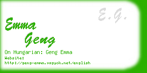 emma geng business card